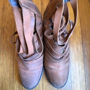Free People Brown Ankle Boots